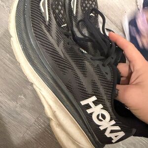 Hoka Women's Black and White Running Shoes